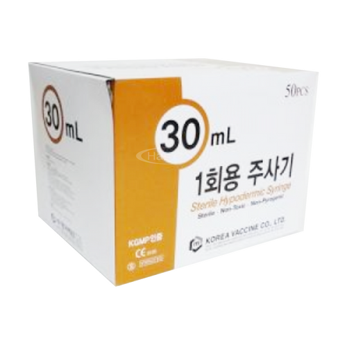 [한국백신]일회용주사기 (30ml 18G*38mm)